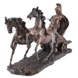Statueta finisaj bronz Roman la cursele de cai